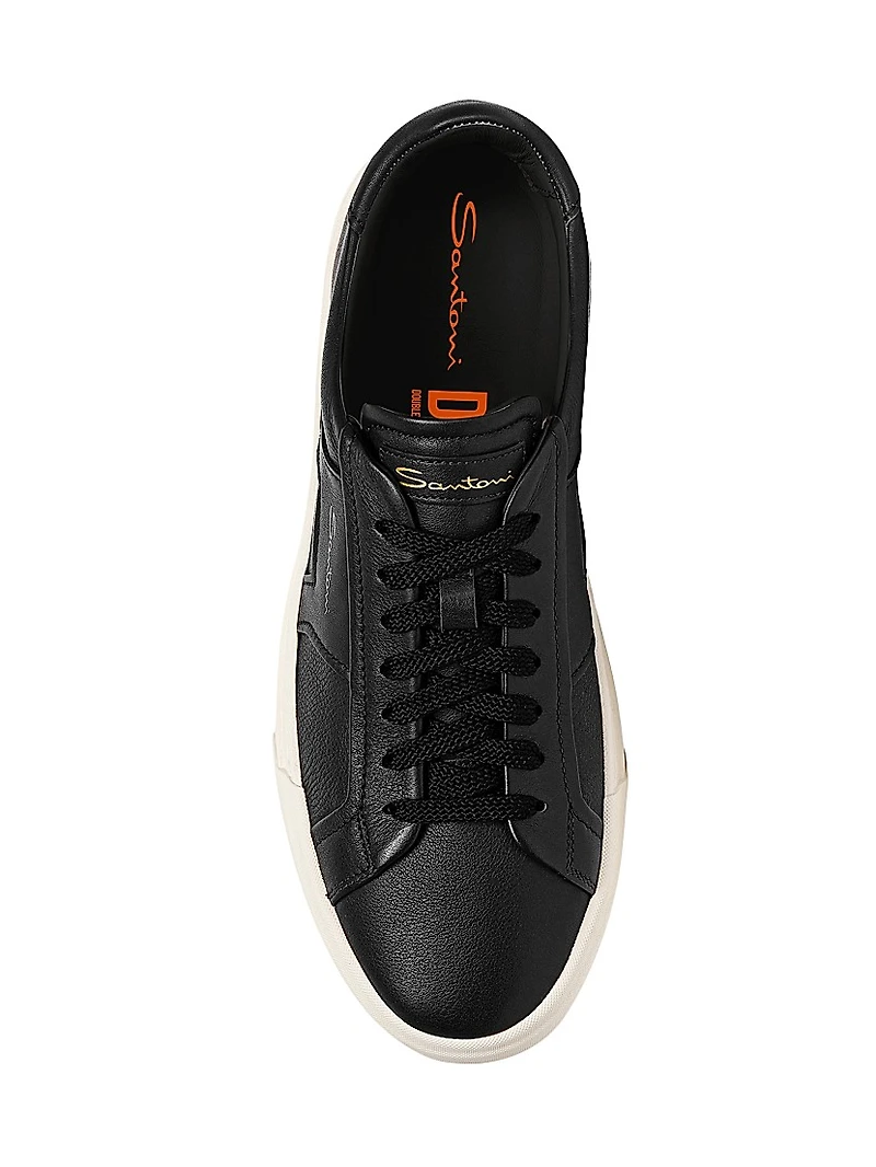 Leather Low-Top Sneakers