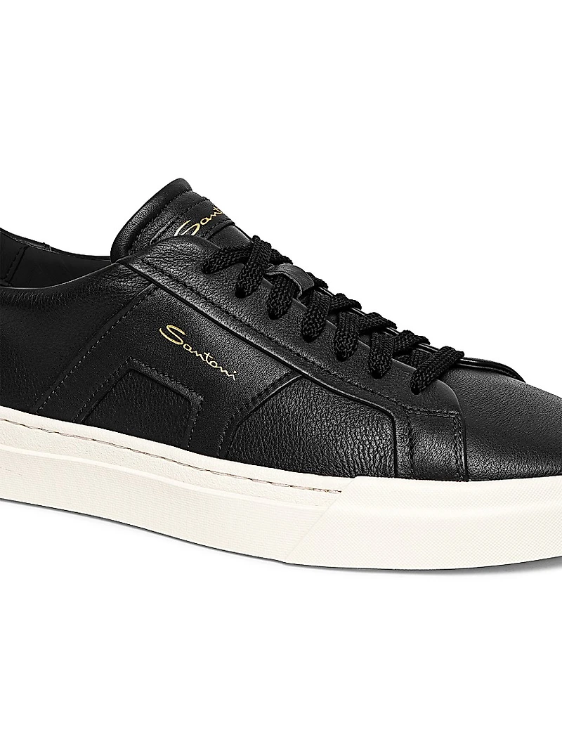 Leather Low-Top Sneakers