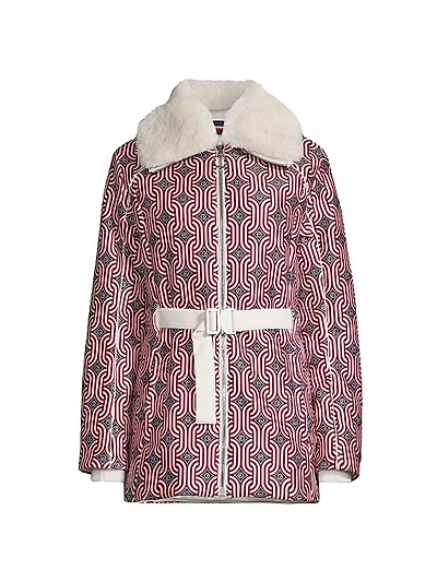 Clea Sixties Faux Fur-Trimmed Jacket