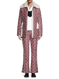 Clea Sixties Faux Fur-Trimmed Jacket