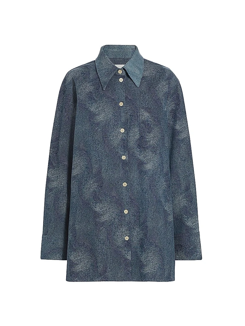 Blufields Denim Jacquard Shirt