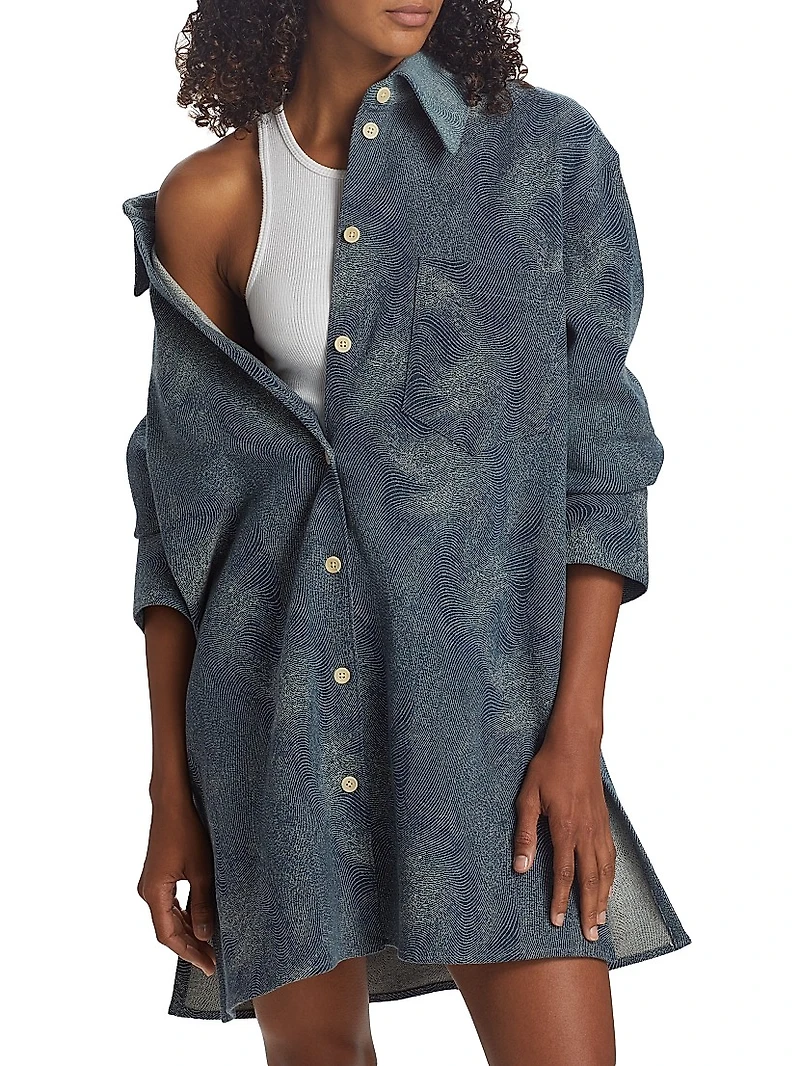 Blufields Denim Jacquard Shirt