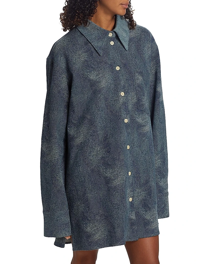 Blufields Denim Jacquard Shirt