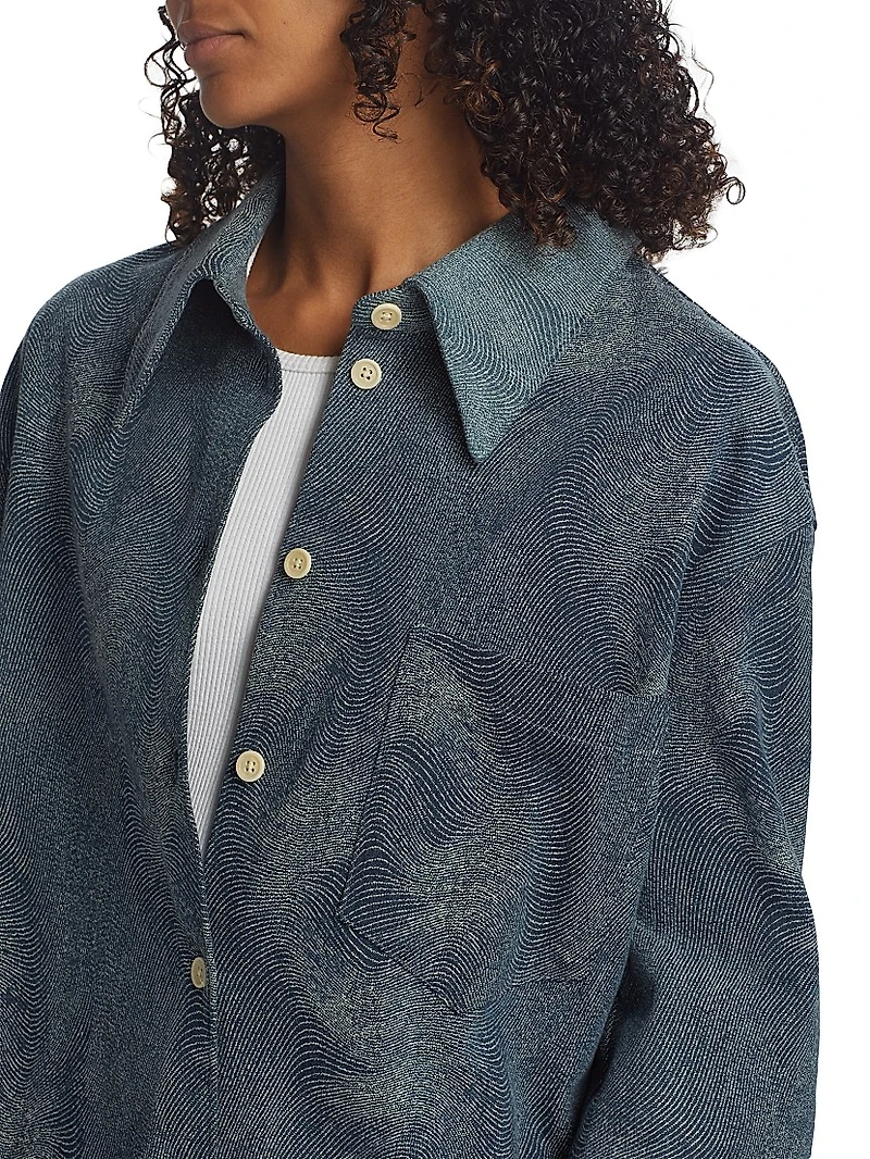 Blufields Denim Jacquard Shirt