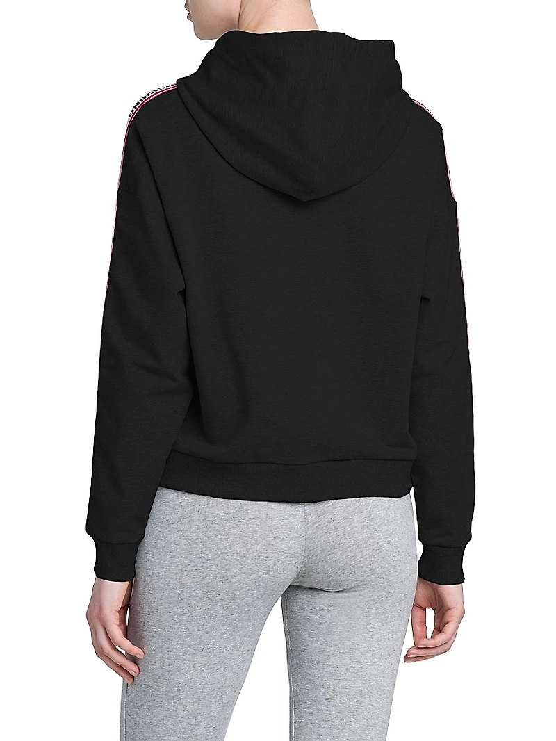 Stretch-Cotton Knit Hoodie