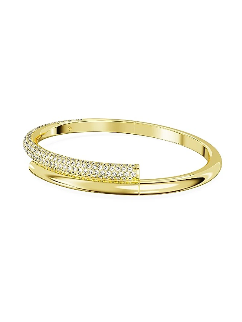 Dextera Swarovski Crystal Bypass Bangle