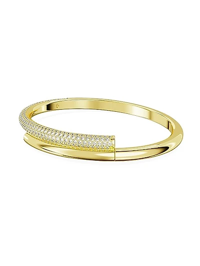 Dextera Swarovski Crystal Bypass Bangle