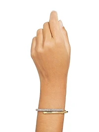 Dextera Swarovski Crystal Bypass Bangle