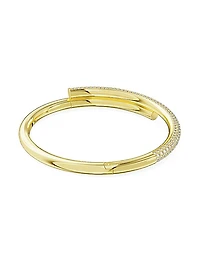 Dextera Swarovski Crystal Bypass Bangle