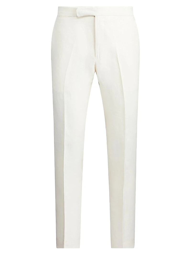 Linen Crease-Front Pants
