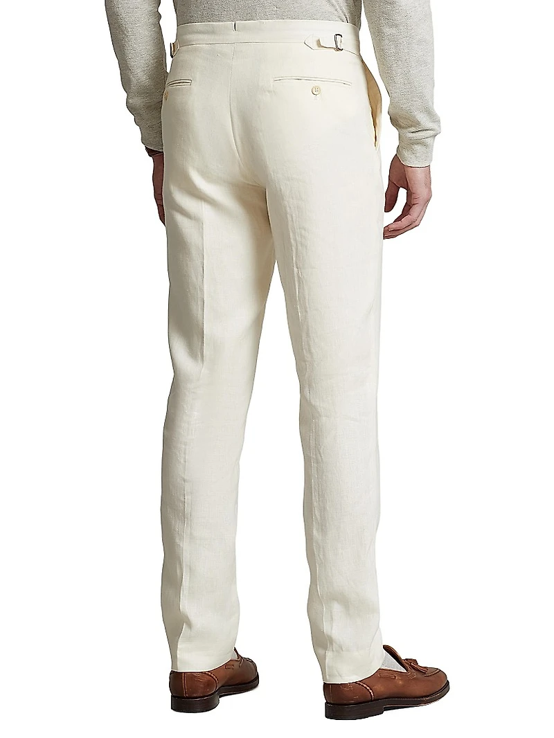 Linen Crease-Front Pants