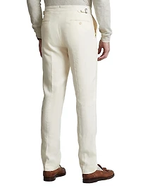 Linen Crease-Front Pants