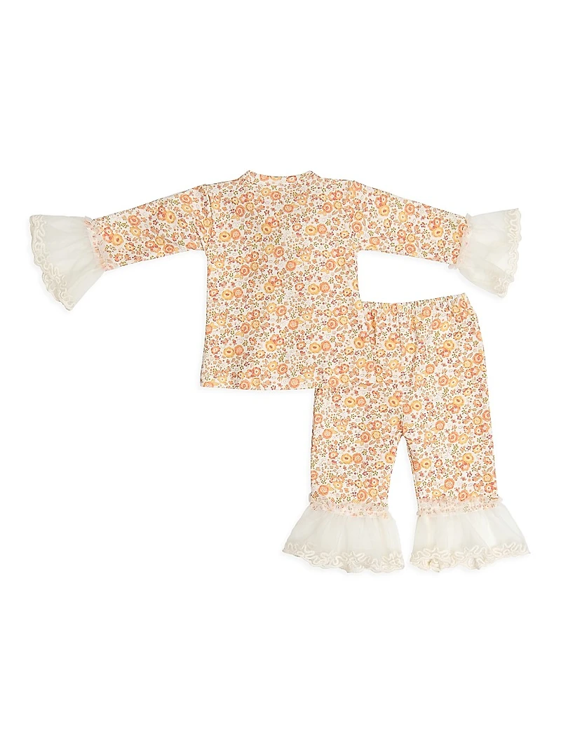 Baby Girl's Cinnamon Sugar Criss Cross Set