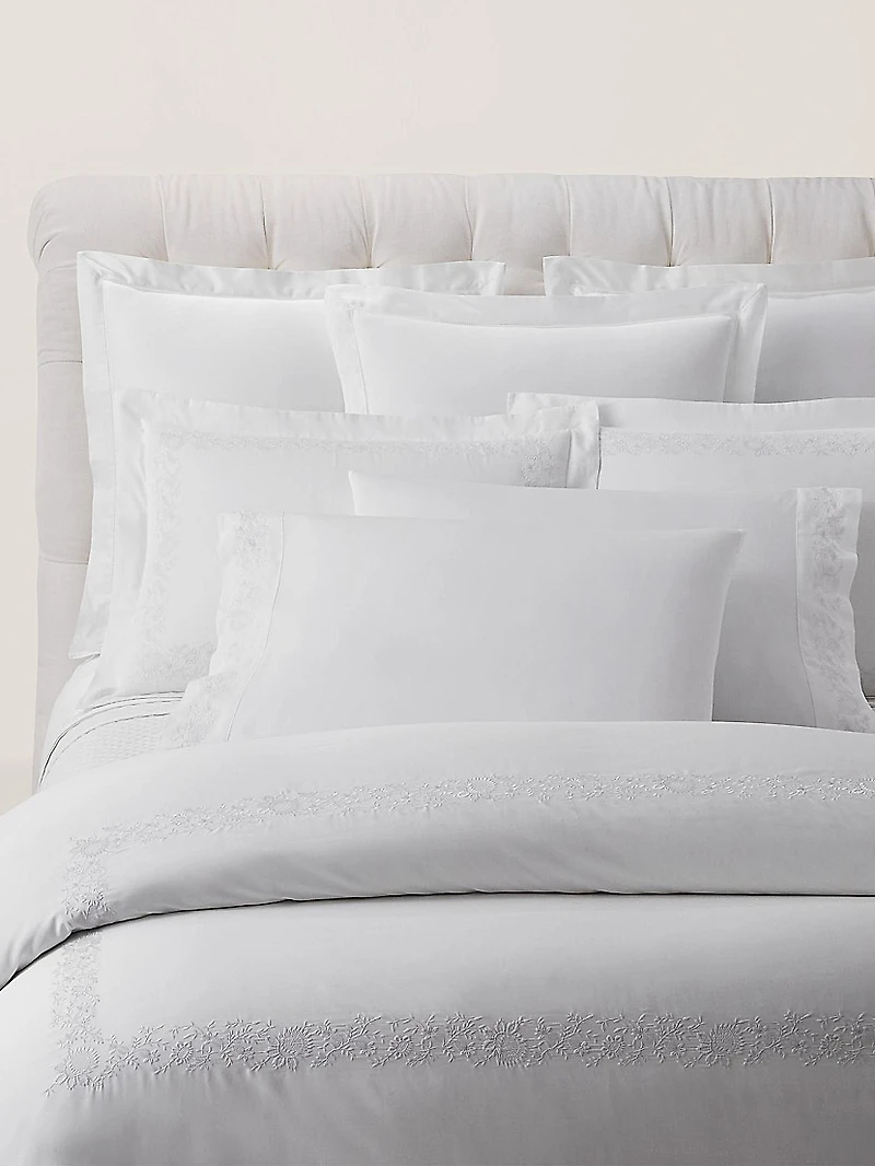 Eloise Embroidery Cotton Sheets & Pillowcases Collection