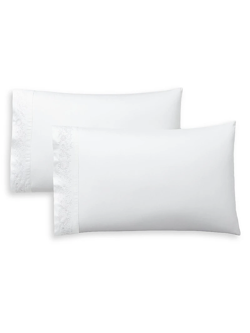 Eloise Embroidery Cotton Sheets & Pillowcases Collection