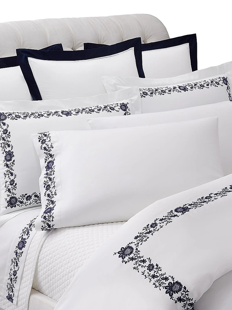 Eloise Embroidery Cotton Duvet & Sham Collection