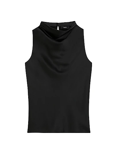 Sleeveless Cowlneck Top
