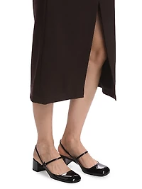 Wool A-Line Midi-Skirt