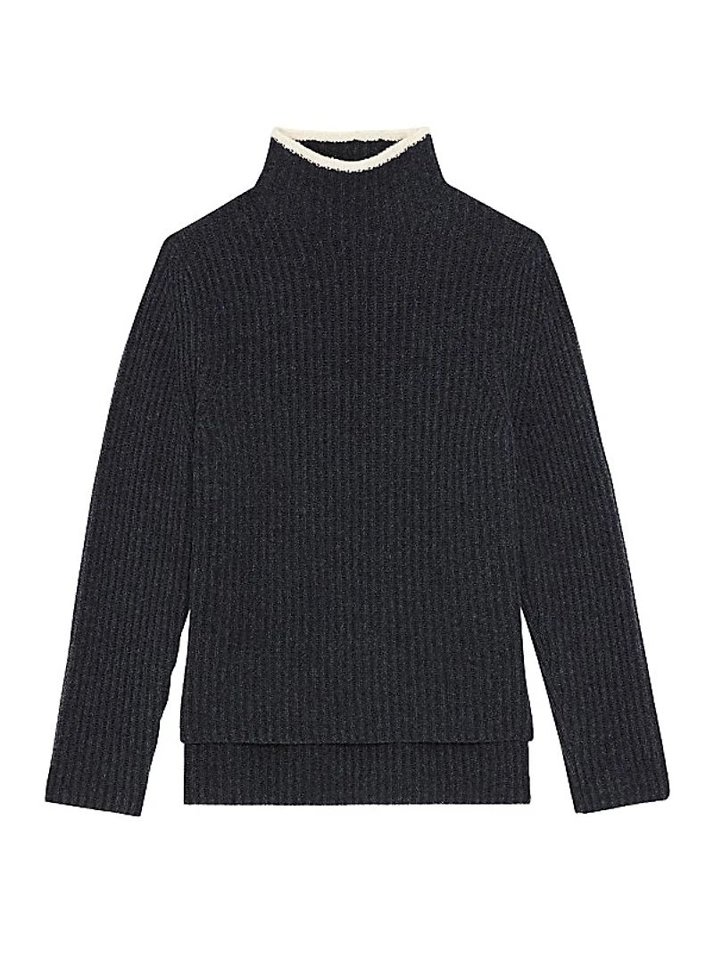 Karenia Wool & Cashmere Rib-knit Sweater