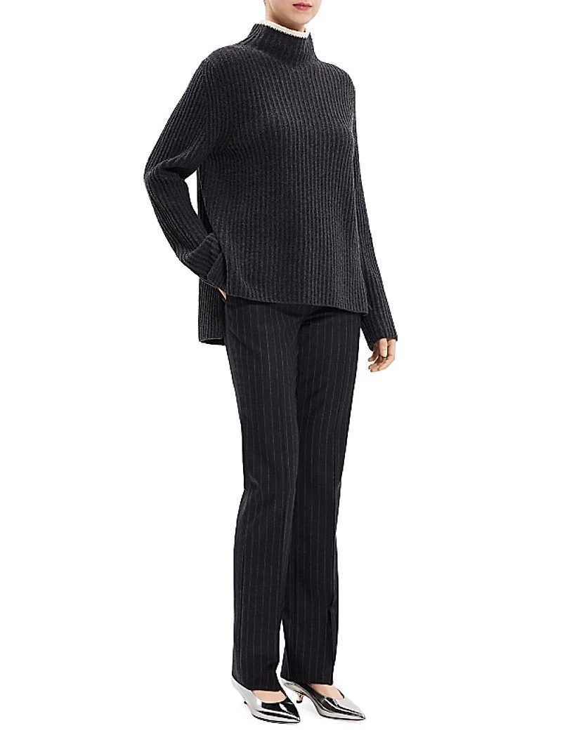 Karenia Wool & Cashmere Rib-knit Sweater