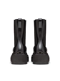M-Way Rockstud Beatle Boots Calfskin With Tone-On-Tone Studs