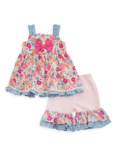 Baby Girl's & Little Bandera Blossom Swing Set