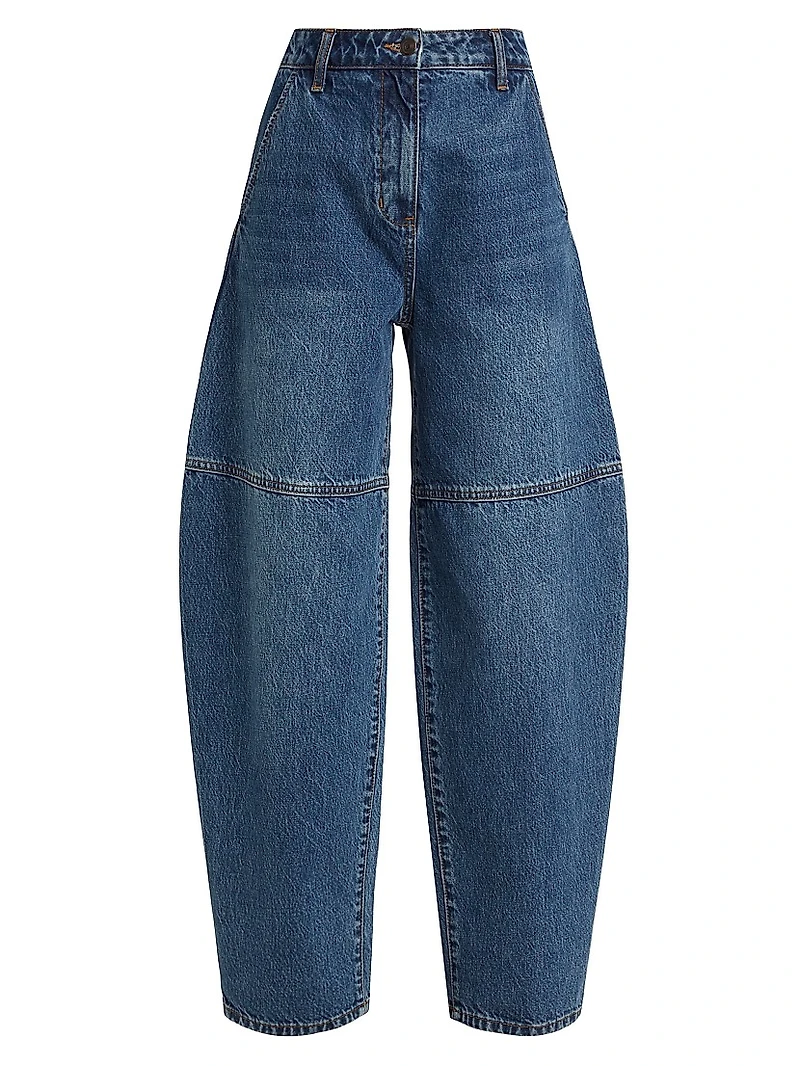High-Rise Balloon-Leg Jeans