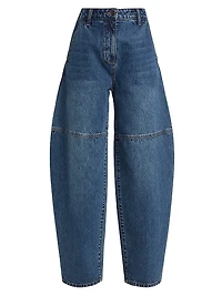 High-Rise Balloon-Leg Jeans