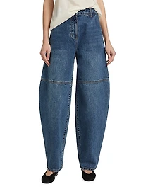 High-Rise Balloon-Leg Jeans
