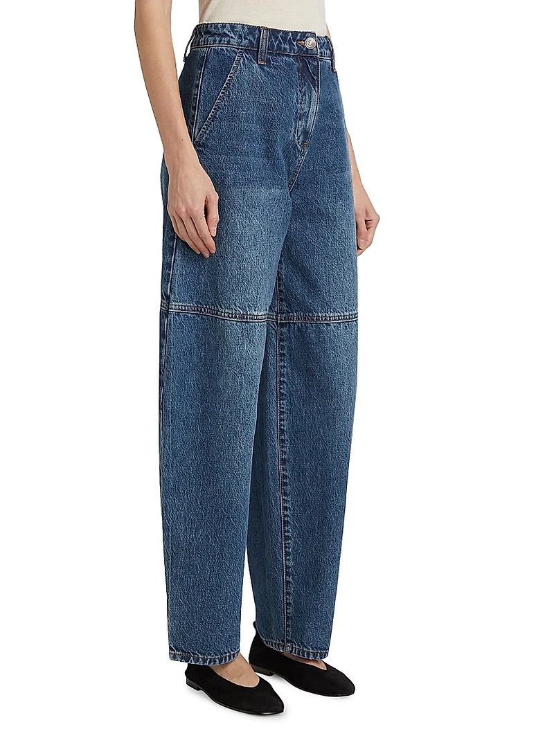 High-Rise Balloon-Leg Jeans