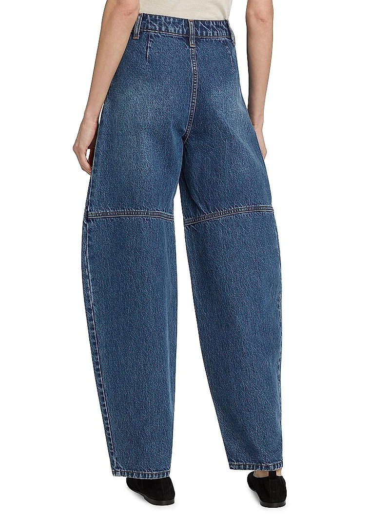 High-Rise Balloon-Leg Jeans