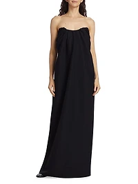 Tucked Strapless Dress