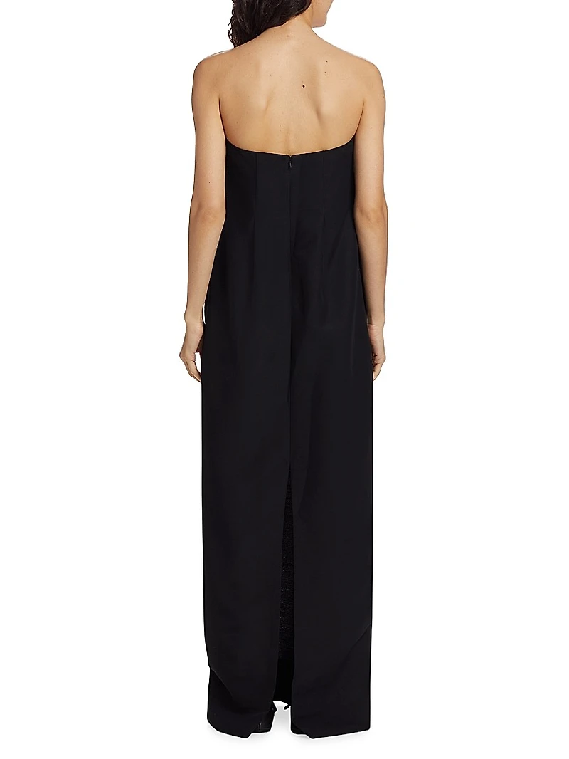 Tucked Strapless Dress