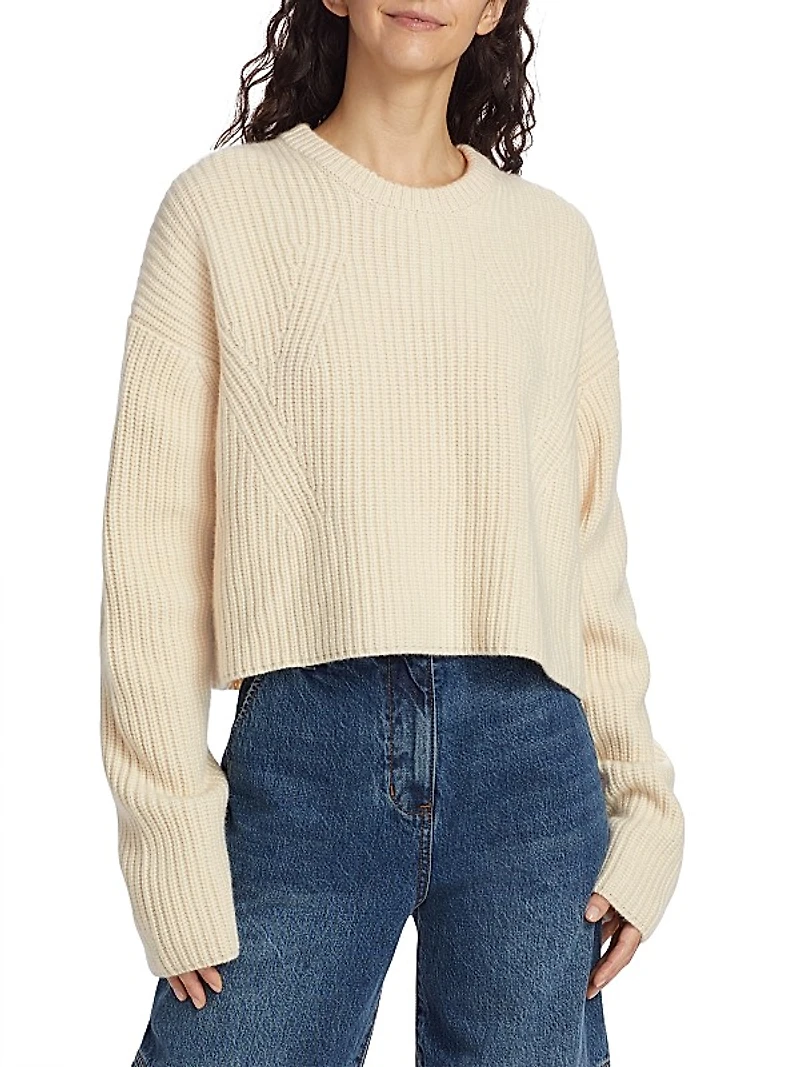 Rib-Knit Cashmere Sweater