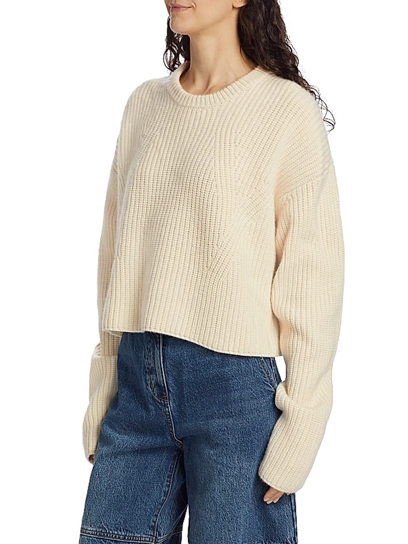 Rib-Knit Cashmere Sweater