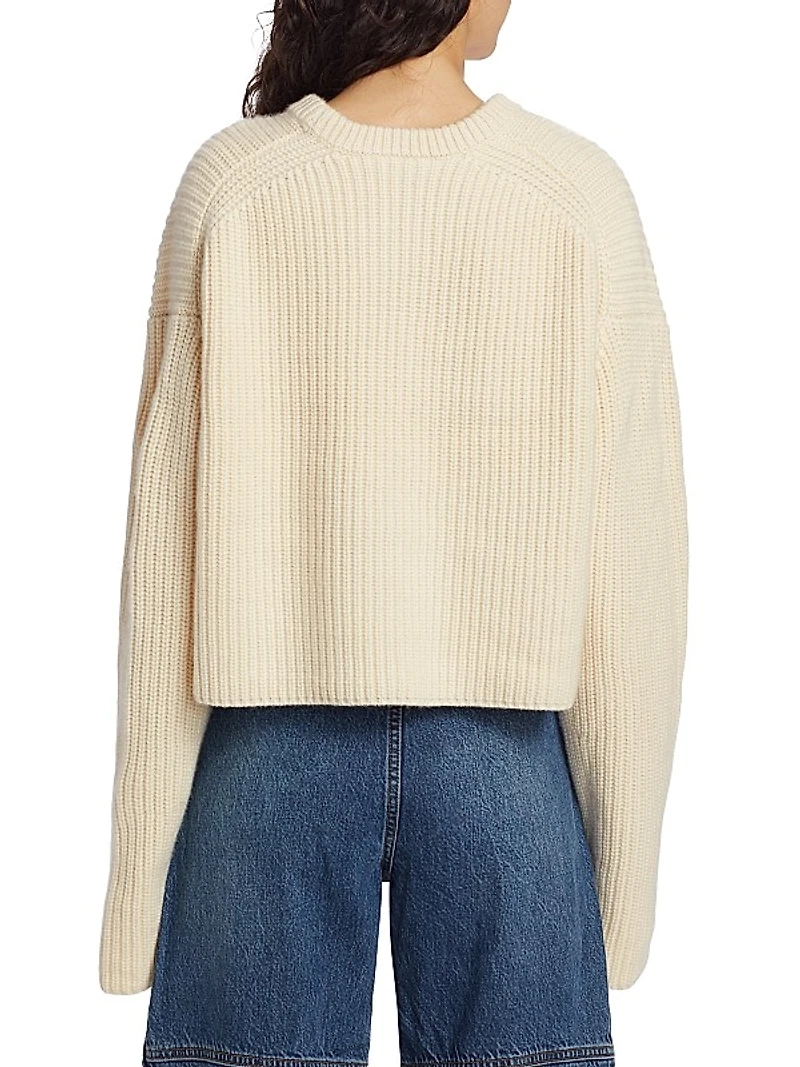 Rib-Knit Cashmere Sweater