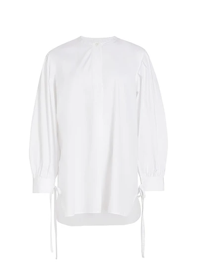 Poplin Tie-Cuff Tunic