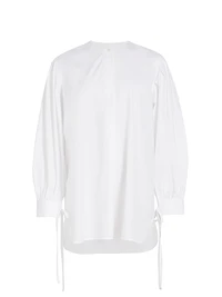 Poplin Tie-Cuff Tunic
