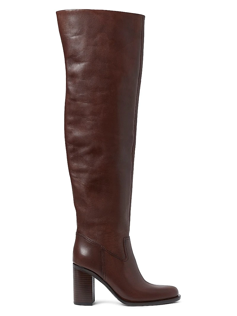 Deidre 85MM Leather Over-The-Knee Boots