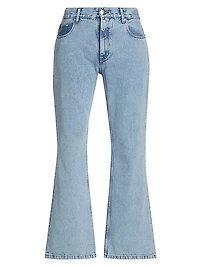 Flared Five-Pocket Jeans