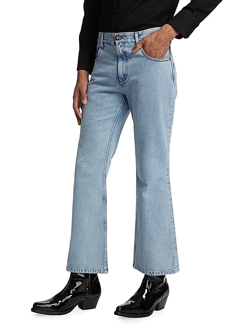 Flared Five-Pocket Jeans