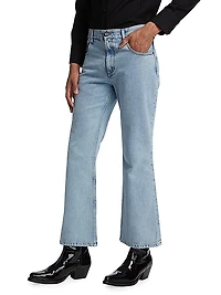 Flared Five-Pocket Jeans