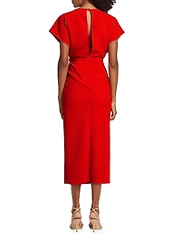 Jackie Twist-Front Cocktail Dress