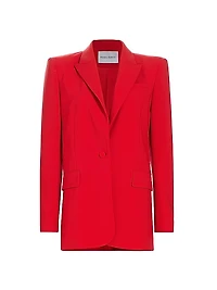 Stretch Crepe Boyfriend Blazer
