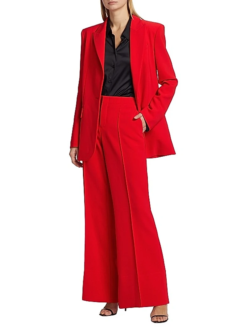 Stretch Crepe Boyfriend Blazer