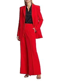 Stretch Crepe Boyfriend Blazer