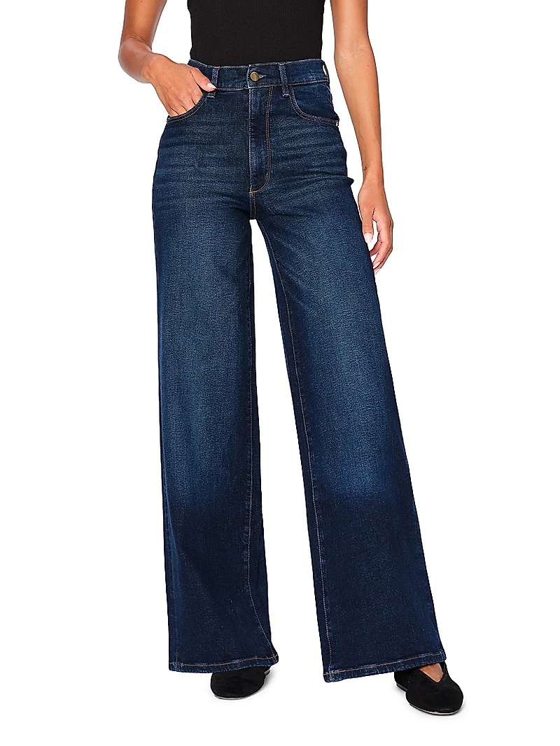 Hepburn Wide Leg High Rise Jeans