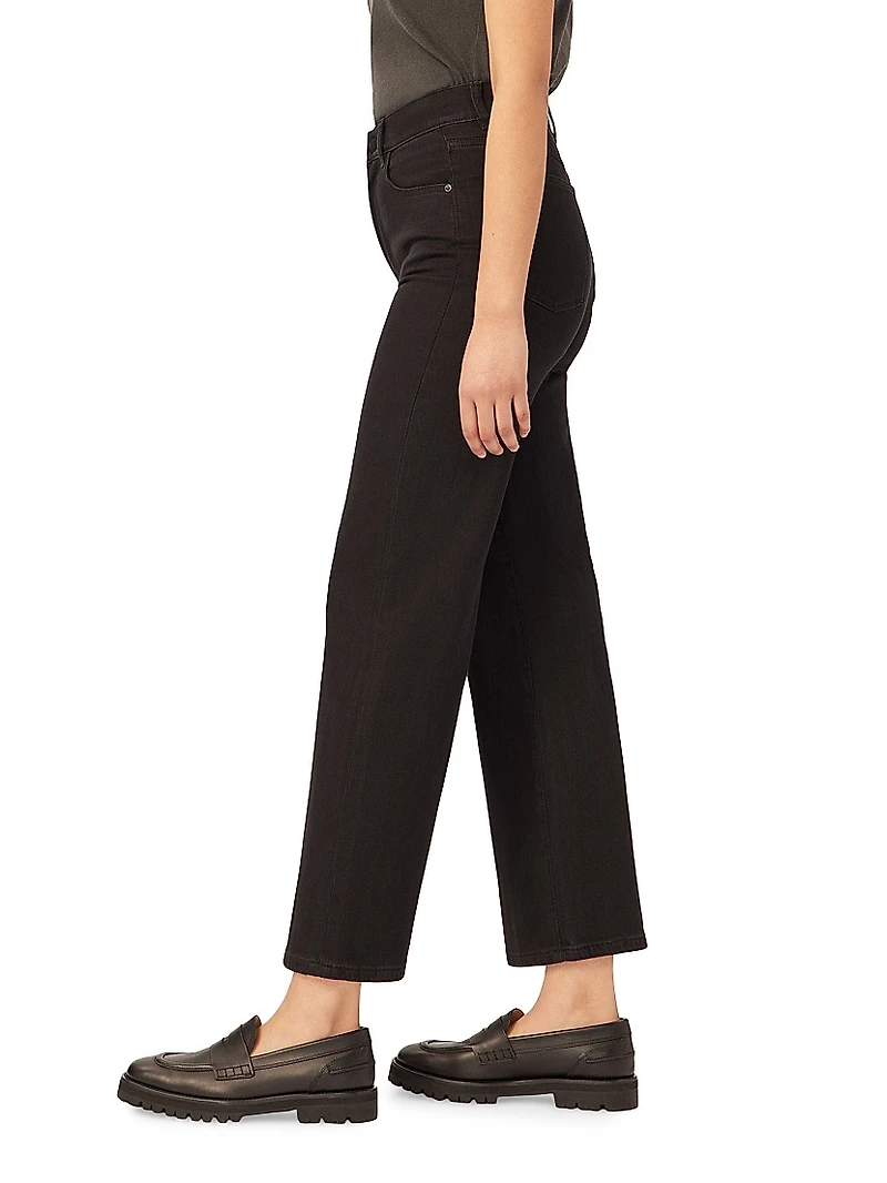 Hepburn Wide Leg High Rise Crop Jeans