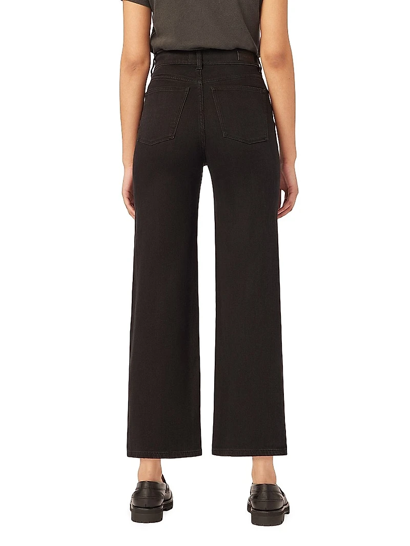Hepburn Wide Leg High Rise Crop Jeans