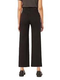 Hepburn Wide Leg High Rise Crop Jeans